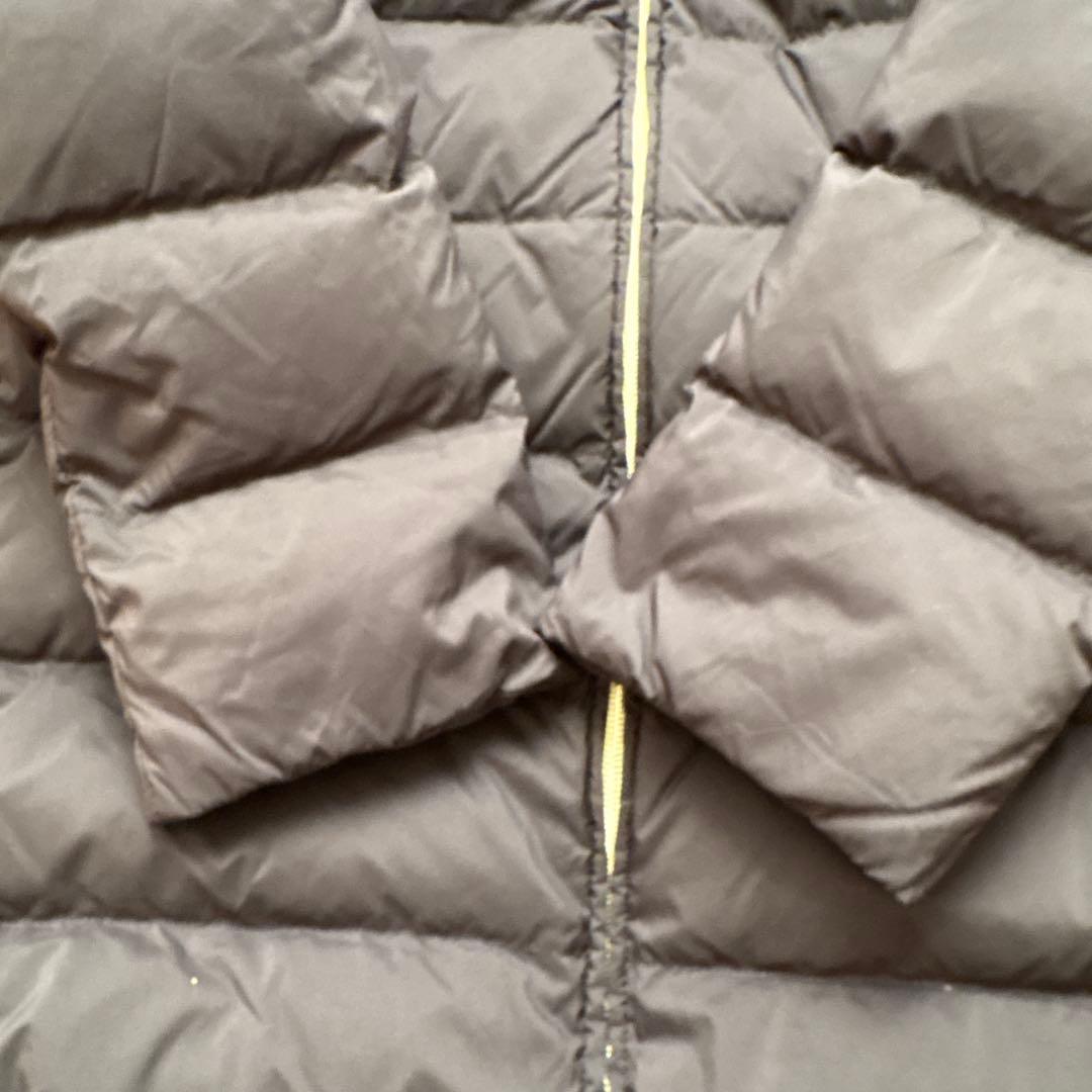 美品 ヘルノ HERNO 背中ウール切替 ダウンコート 44 ブラック