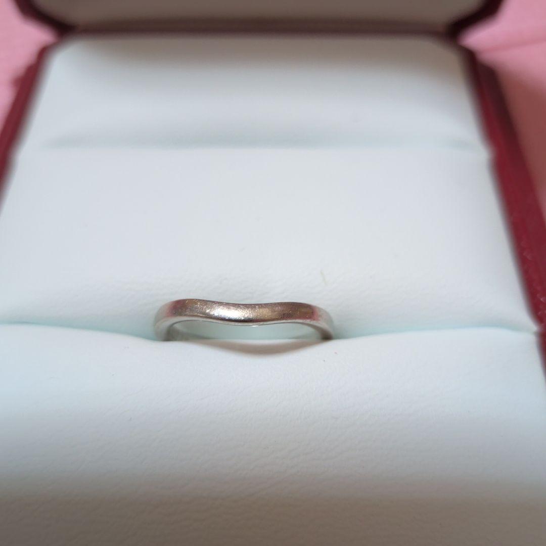 Cartier シルバー ウェーブデザインリング