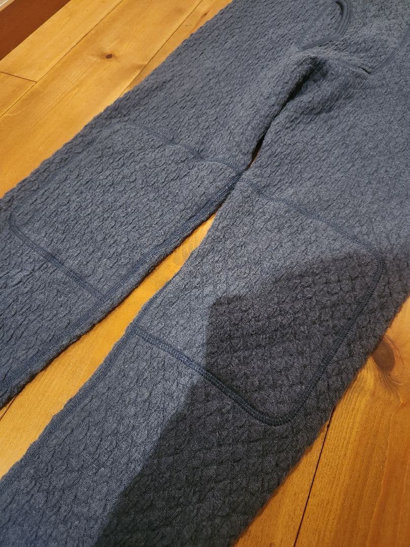 【上下セット】ひだまり　チョモランマ　 紳士長袖ハイネック × 前開きタイツ　M