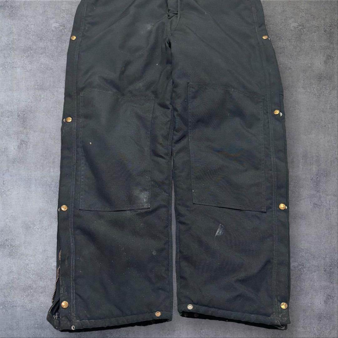 激レア 80s Carhartt ダック ダブルニー オーバーオール 38x32
