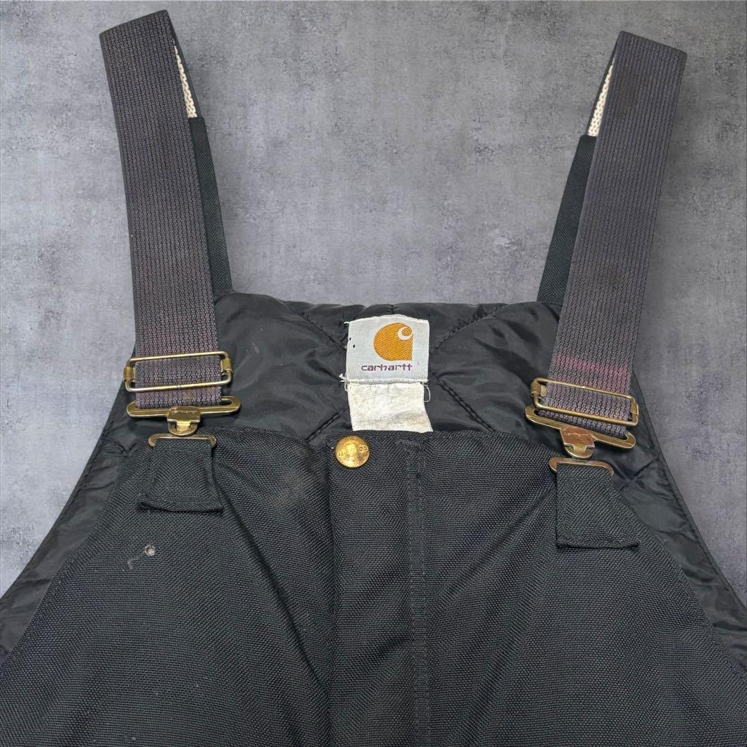 激レア 80s Carhartt ダック ダブルニー オーバーオール 38x32
