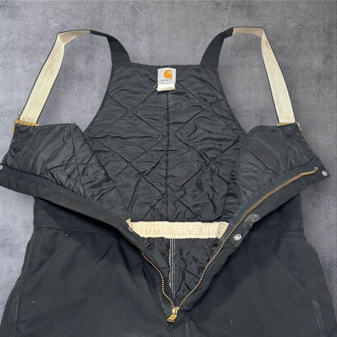 激レア 80s Carhartt ダック ダブルニー オーバーオール 38x32