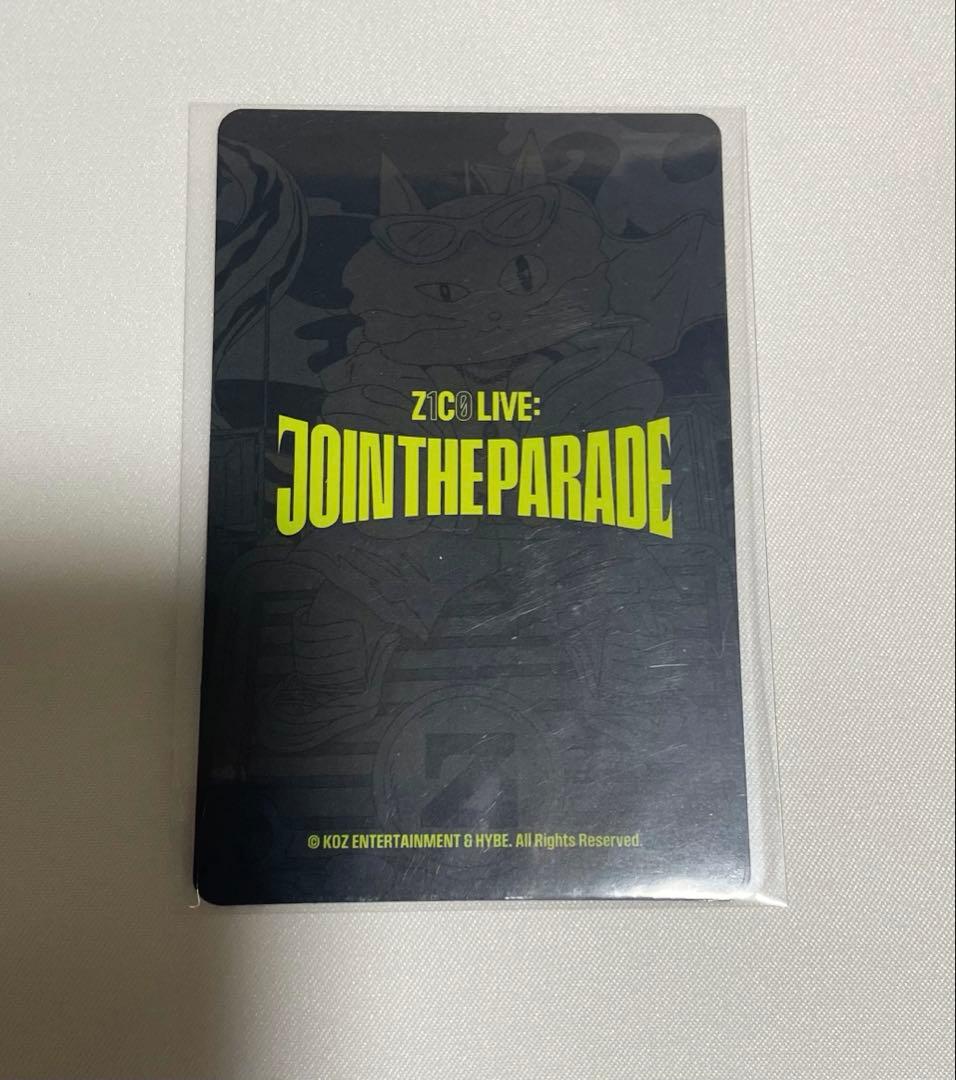 ZICO トレカ ZICO LIVEJOIN THE PARADE ジコ トレカ