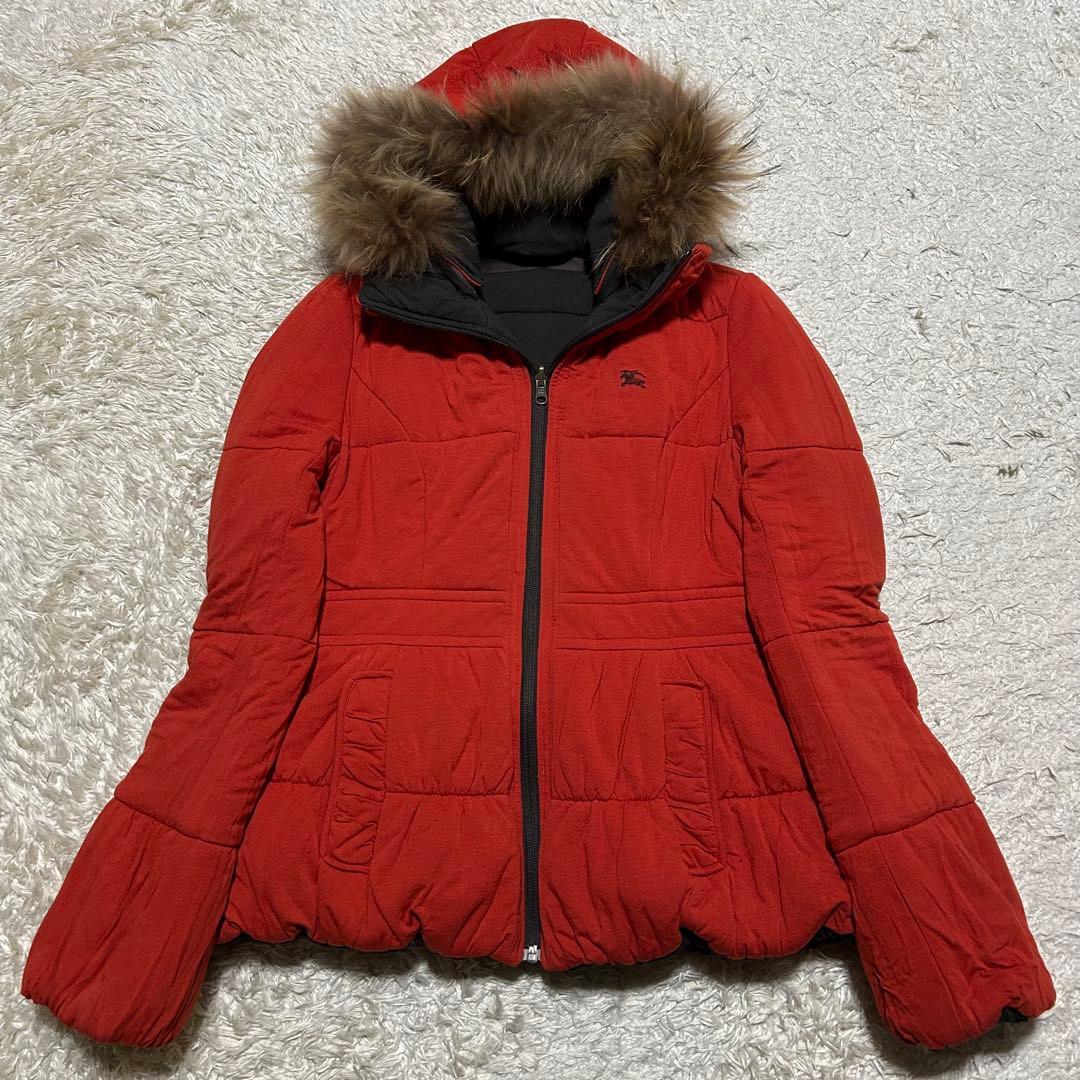 バーバリーブルーレーベル マルチway リバーシブル ダウンジャケット Mサイズ