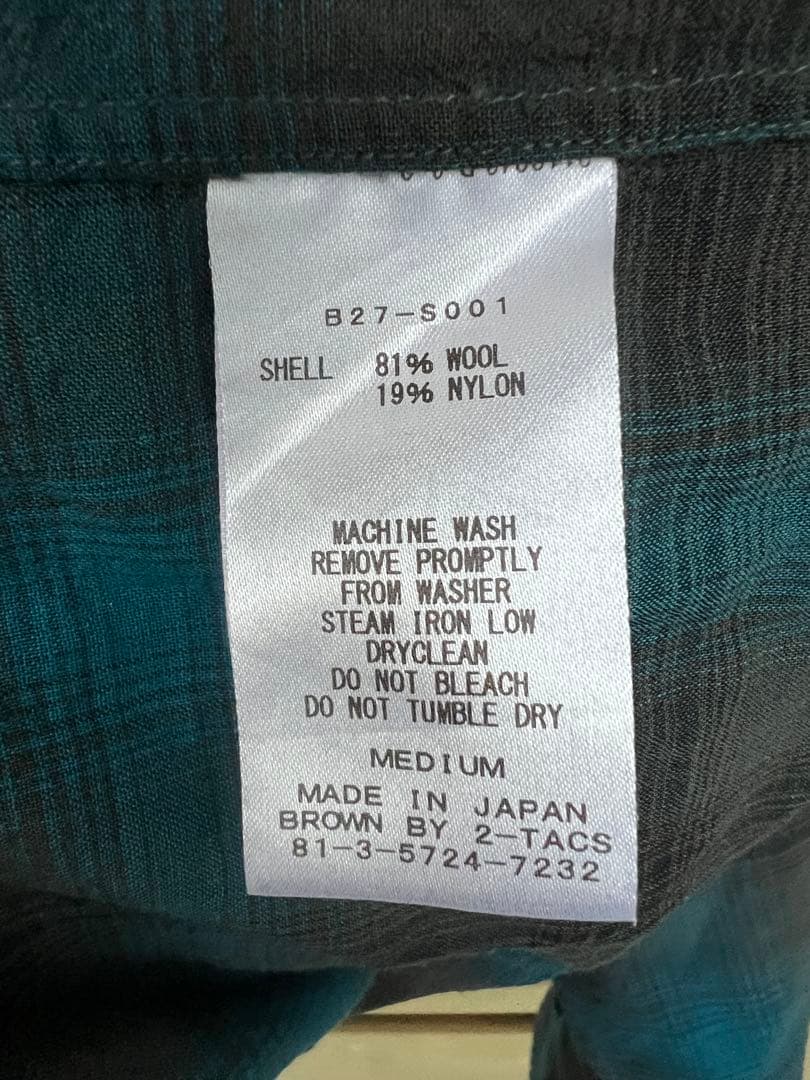 ヒ*ス様 Brown by 2-tacs Regular collar Mサイズ