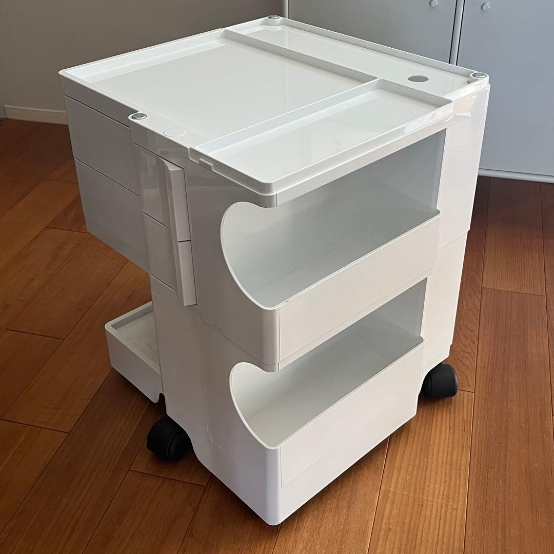 【正規品・中古】ボビーワゴン 2段2トレイ ホワイト