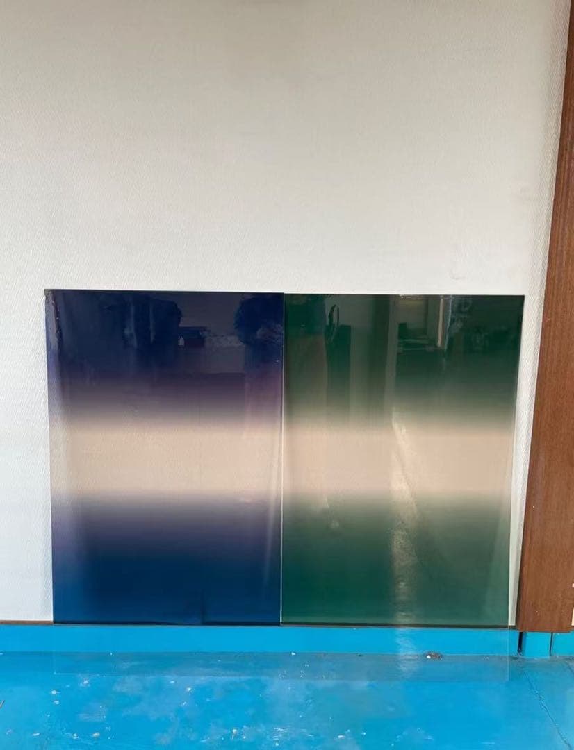 限定一枚グリーン上下ぼかしフィルム　ブロンズ仕様