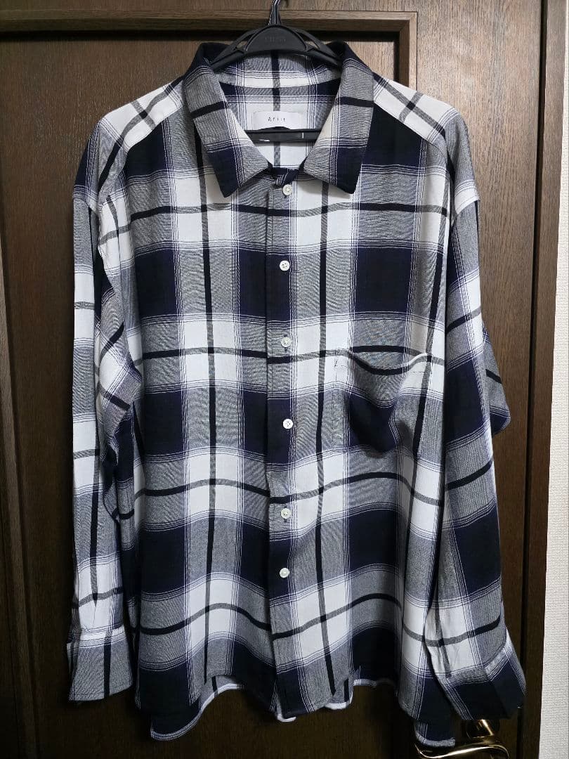 Afiit CHECK SHIRT BLUE サイズ1 25SS