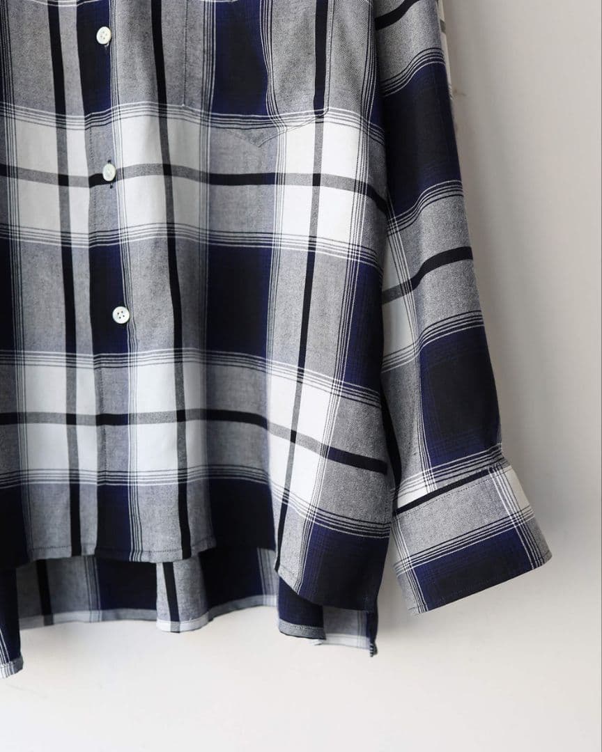 Afiit CHECK SHIRT BLUE サイズ1 25SS