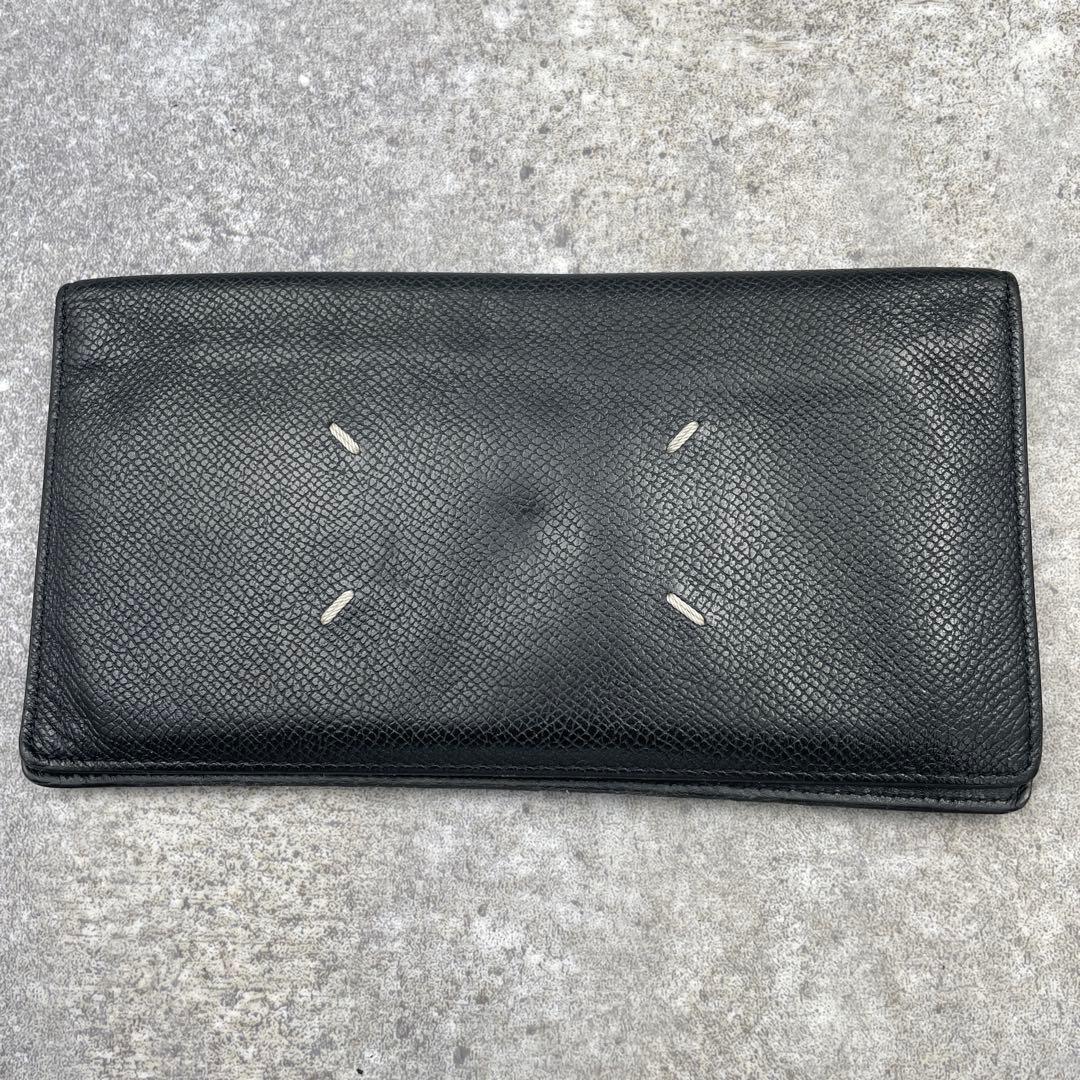 Maison Margiela　メゾンマルジェラ 長財布　黒　レザー　折り財布