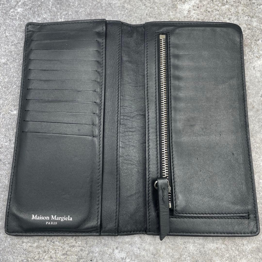 Maison Margiela　メゾンマルジェラ 長財布　黒　レザー　折り財布