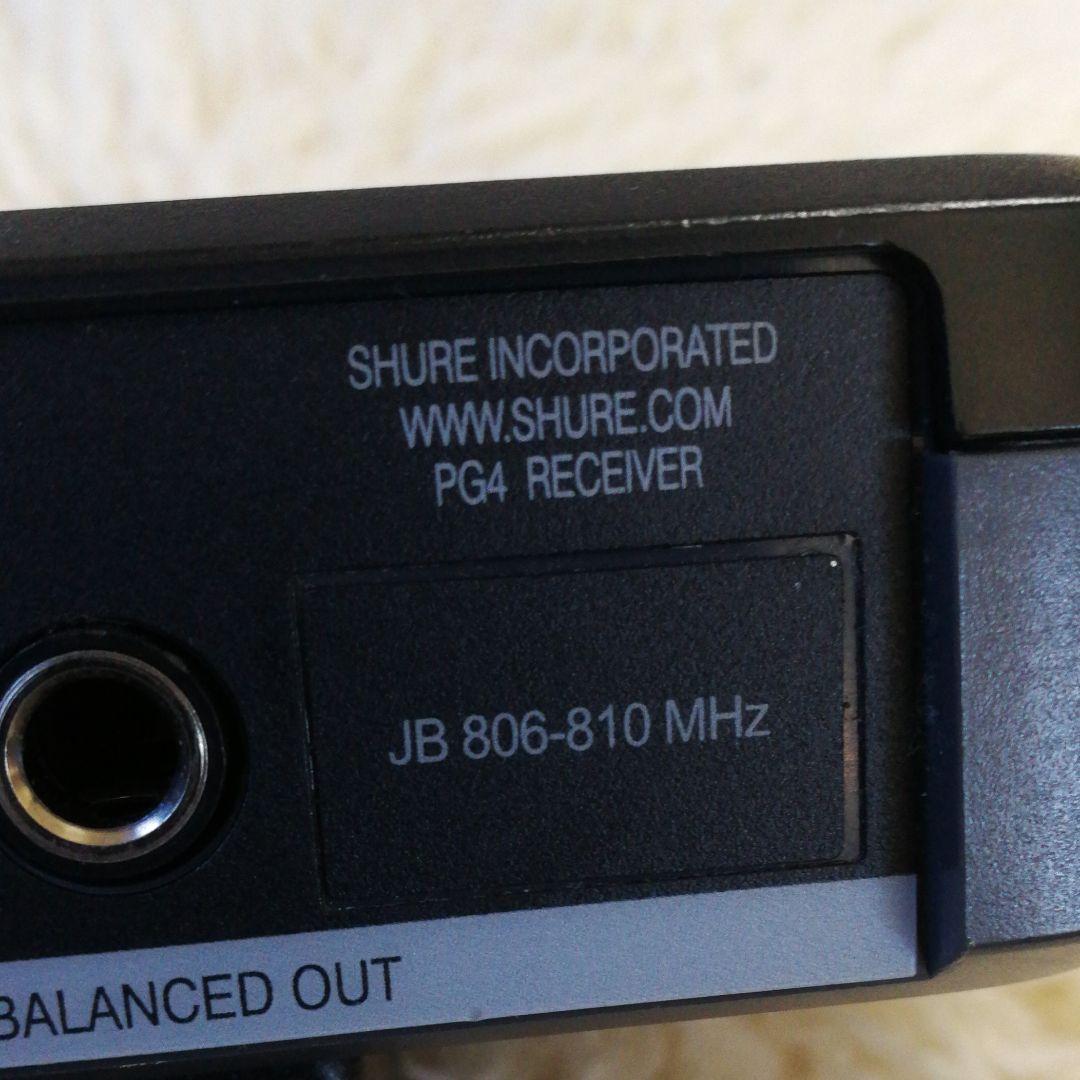 SHURE ( シュアー ) pg4　ワイヤレス受信機