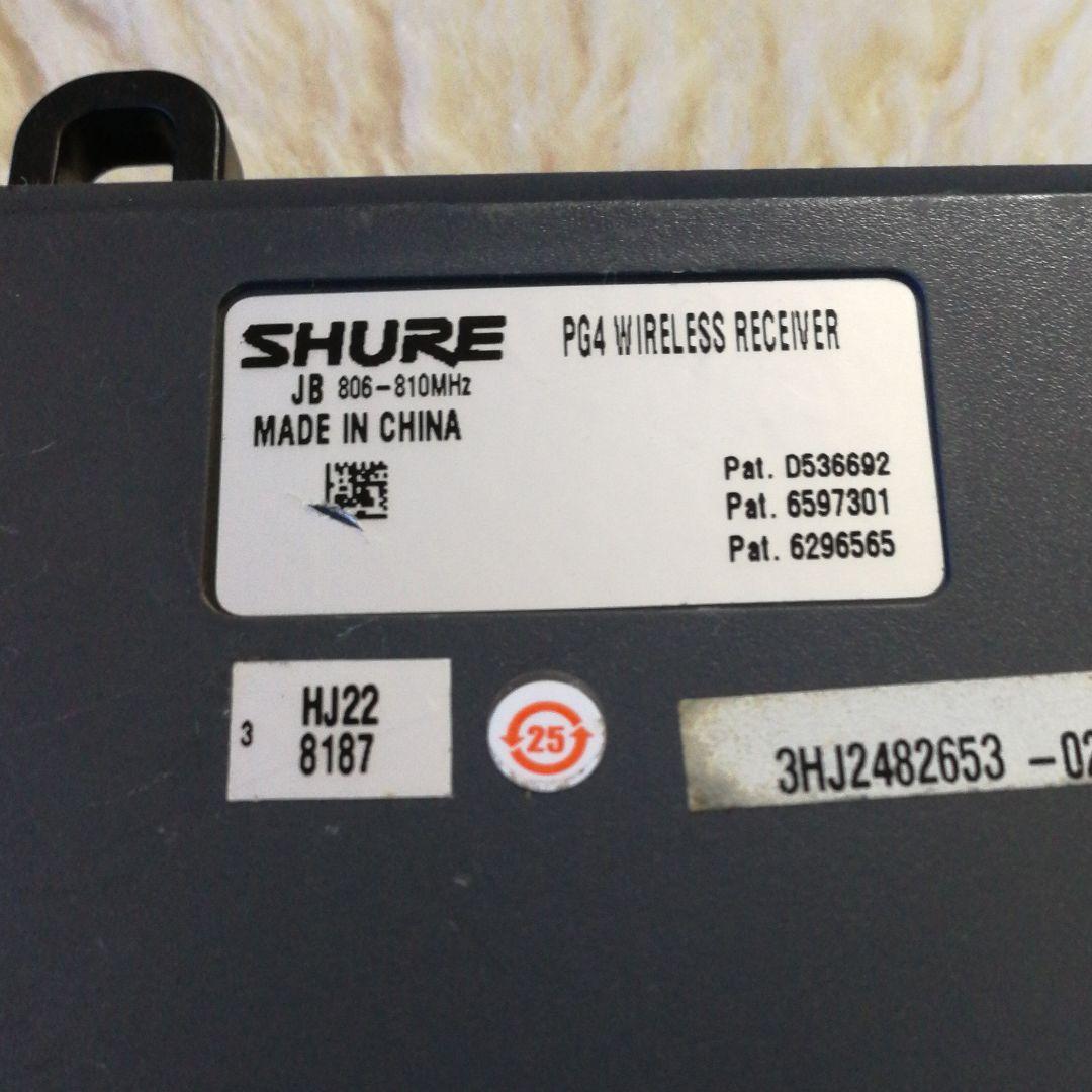 SHURE ( シュアー ) pg4　ワイヤレス受信機
