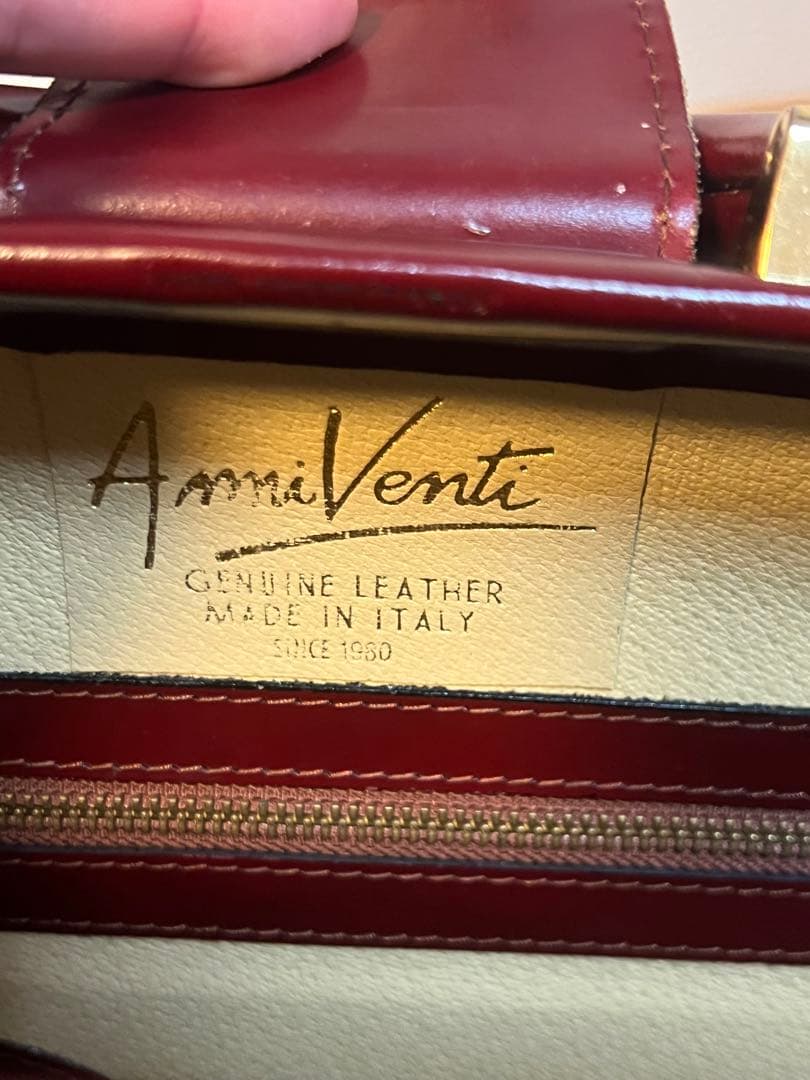 ダレスバッグ　ビジネスバッグ　ワインレッド