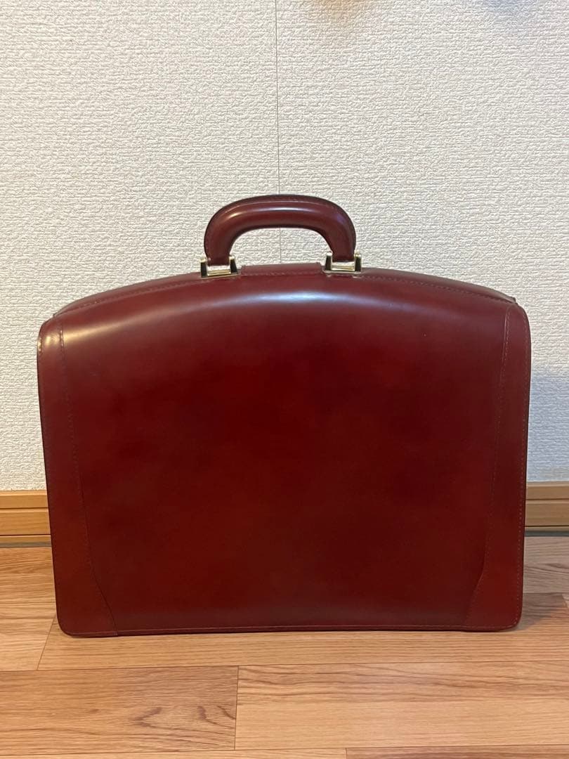 ダレスバッグ　ビジネスバッグ　ワインレッド