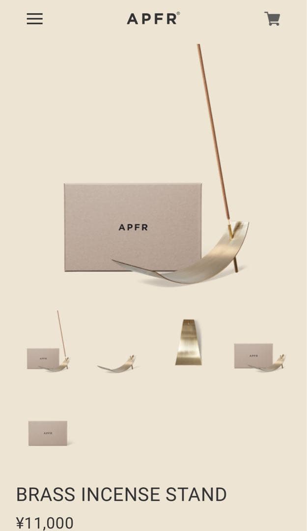 【新品】APFR アポテーケ お香立て スタンド ポストカード　限定マッチ