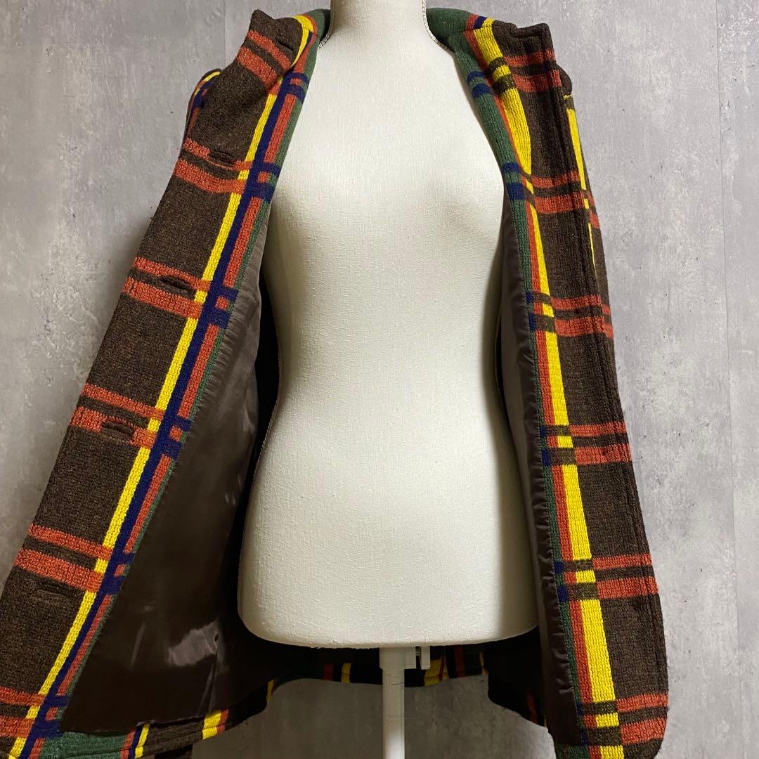 【希少 ヴィンテージ】MISS DIOR タータンチェック ニットコート