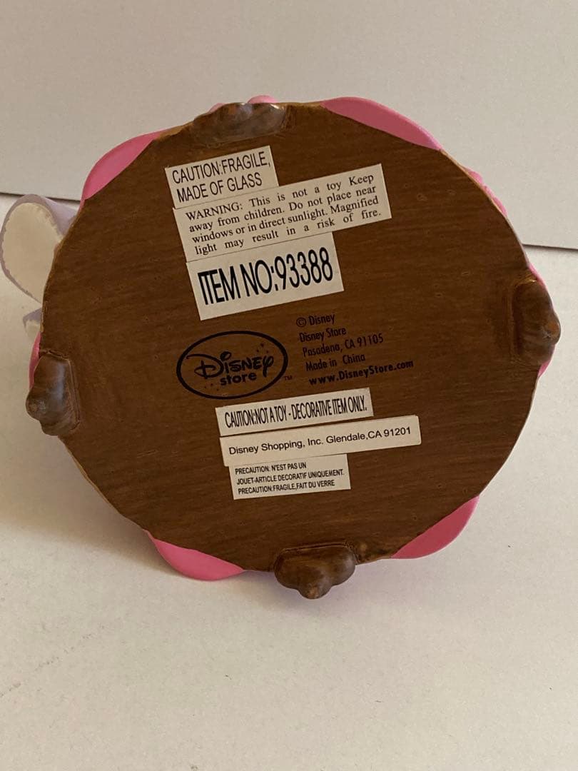 シンデレラ　ピンクドレス　フィギュア　スノードーム　ディズニーストア