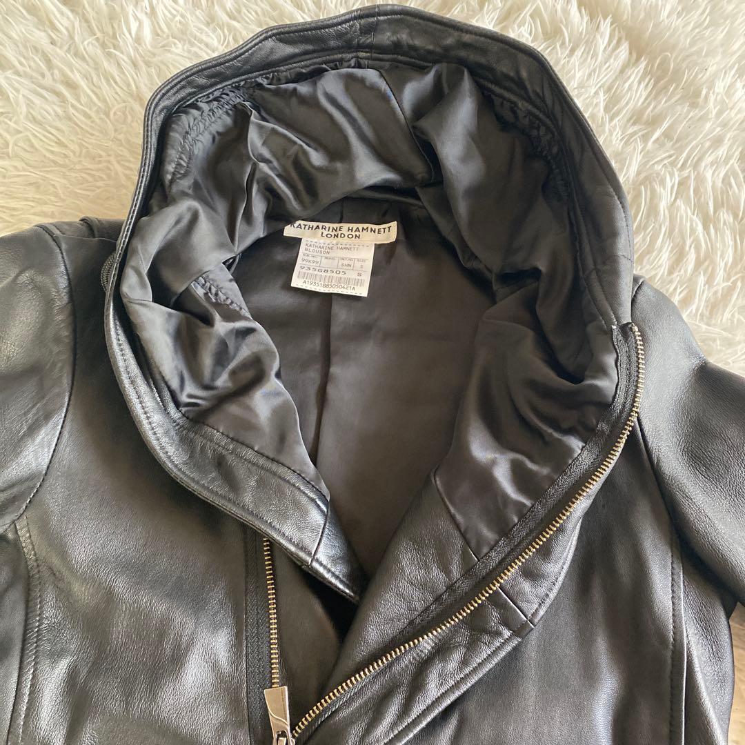 キャサリンハムネット KATHARINE HAMNETT レザージャケット　S