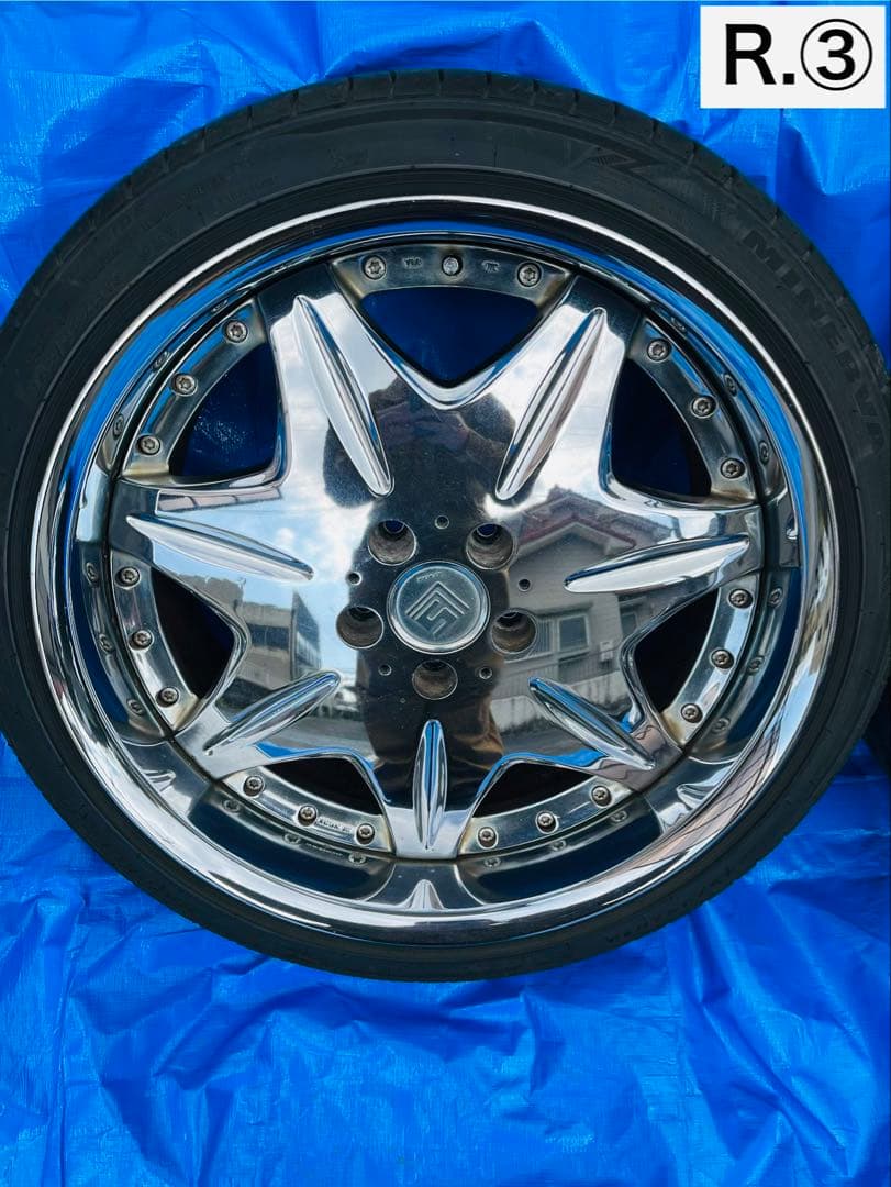 K*G様 WORK ワーク LS207 19インチ 深リム クロームメッキ 4本