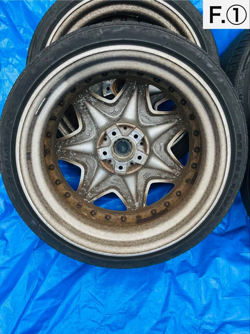 K*G様 WORK ワーク LS207 19インチ 深リム クロームメッキ 4本