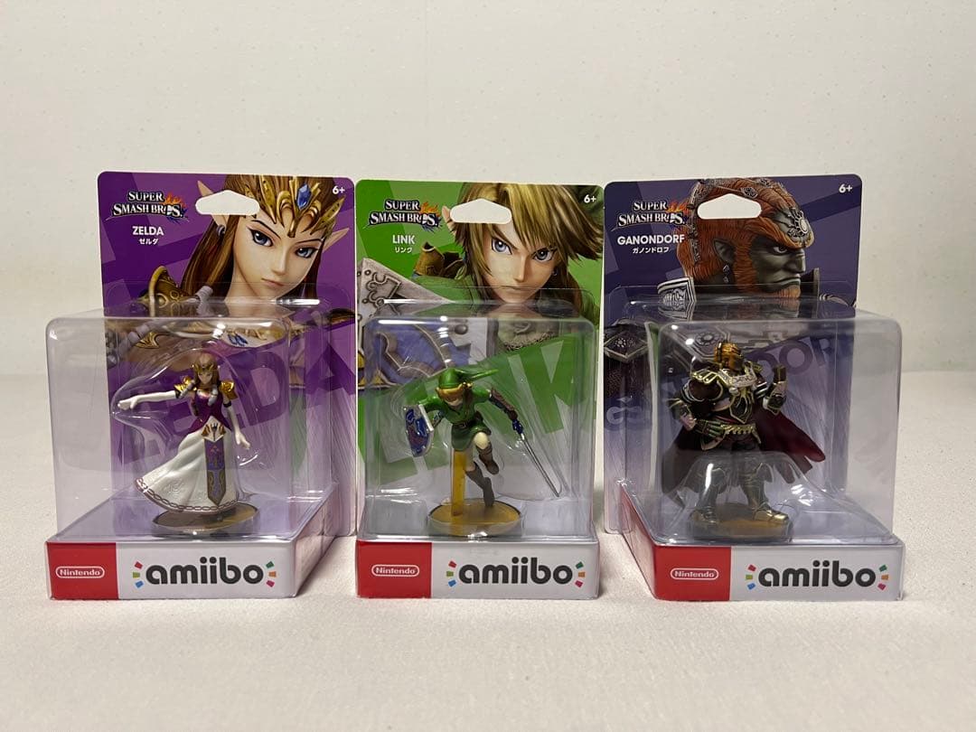 【新品未開封】ゼルダの伝説 スマブラ amiibo3点セット販売