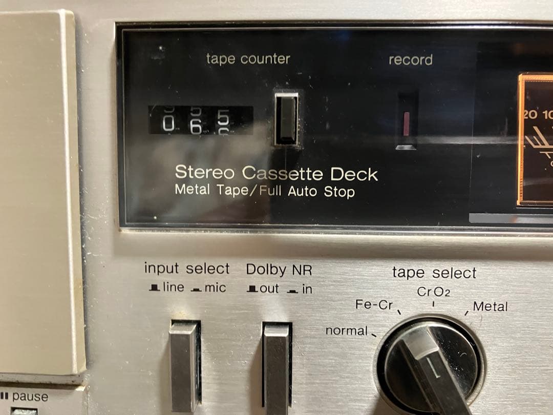 【動作品】Technics RS- M13 カセットデッキ／カセットテープ付き