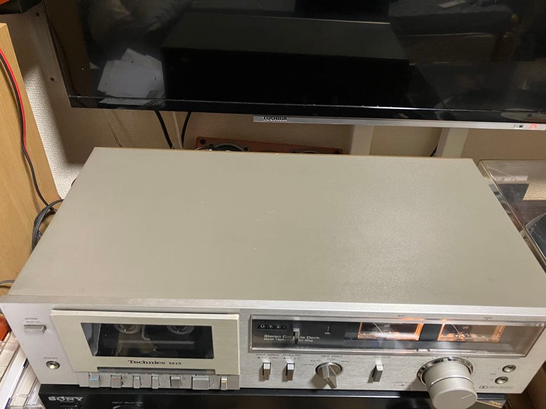 【動作品】Technics RS- M13 カセットデッキ／カセットテープ付き