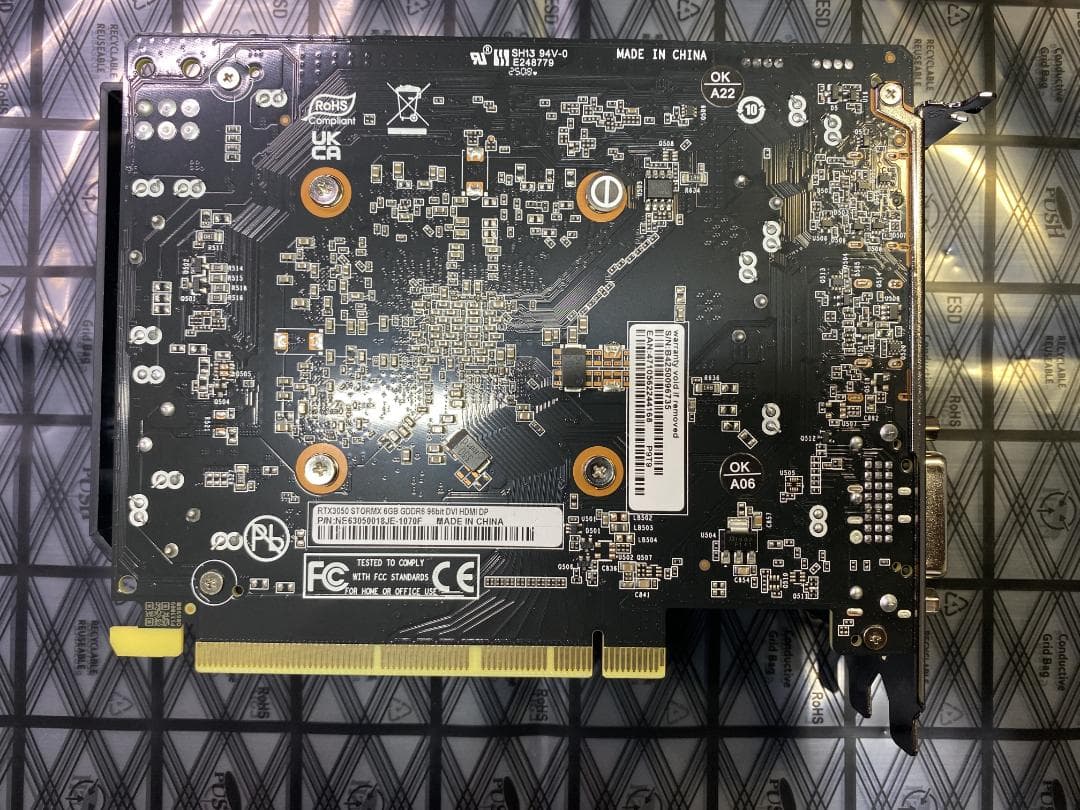 美品中古品 Palit GeForce RTX 3050 StormX 6GB