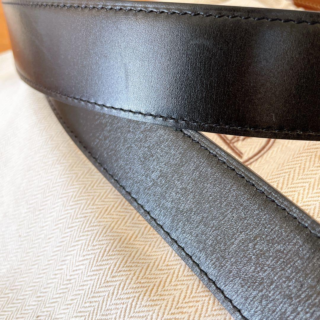 ☆極美品☆HERMES エルメス　ベルト　メンズ　リバーシブル　黒×茶