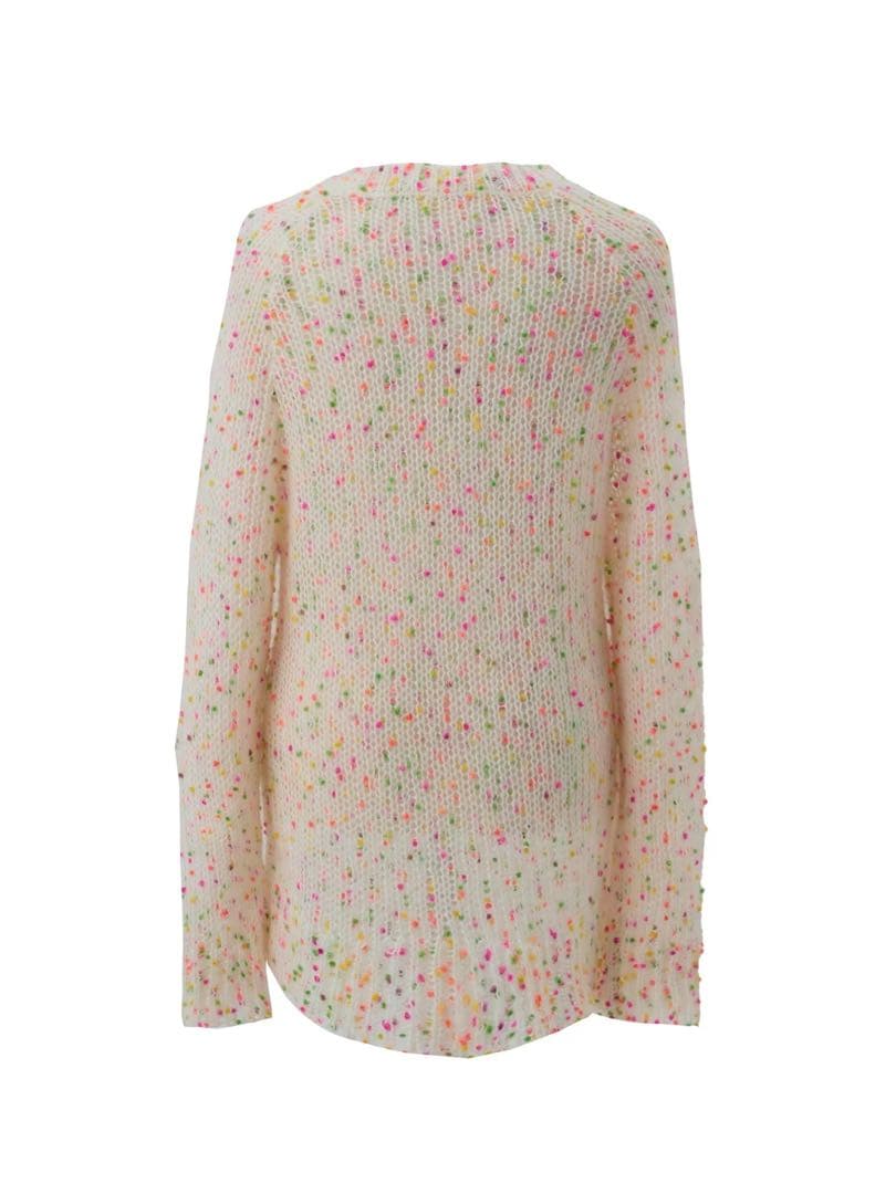 シーニュ cygne カラフルポンポンニット