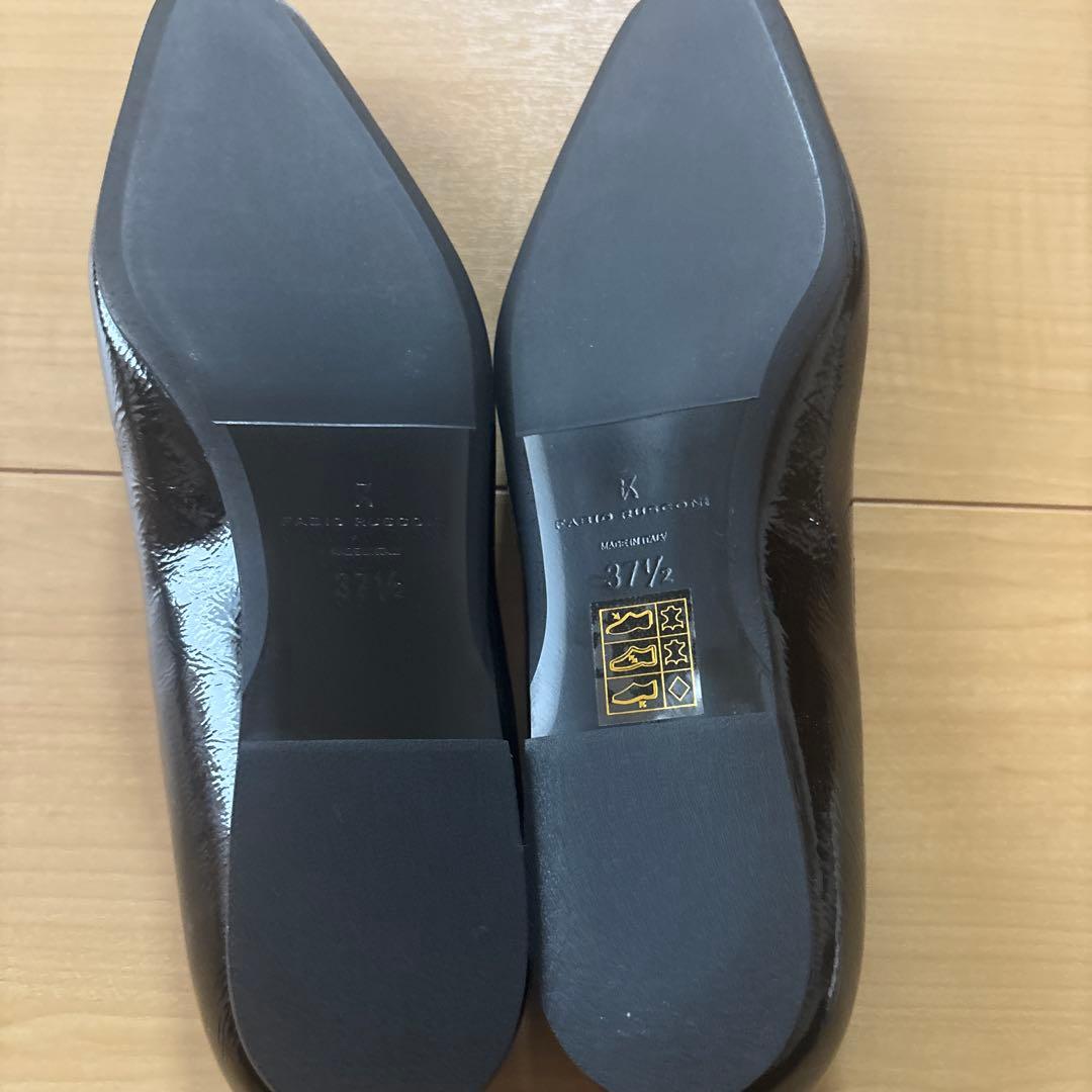 FABIO RUSCONI ブラックパンプス