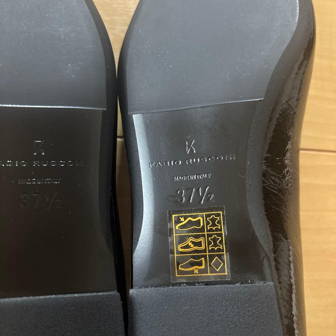 FABIO RUSCONI ブラックパンプス