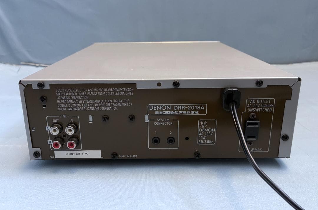 【動作OK！！】カセットデッキ　DENON　デノン　DRR-201SA