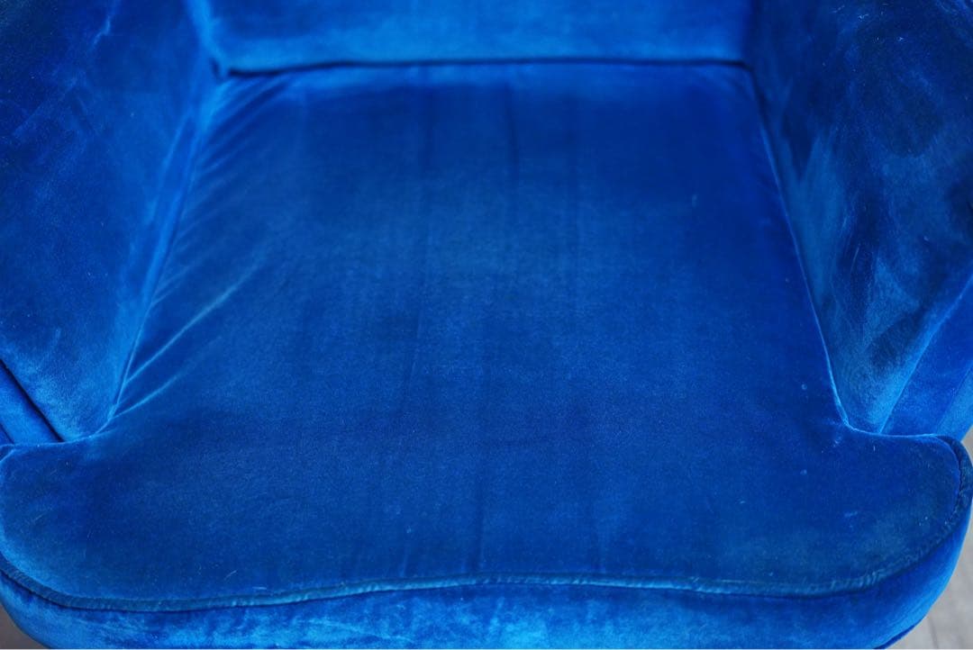 IKEA ストランドモン 1人掛けソファ&オットマン ダークブルー 廃盤