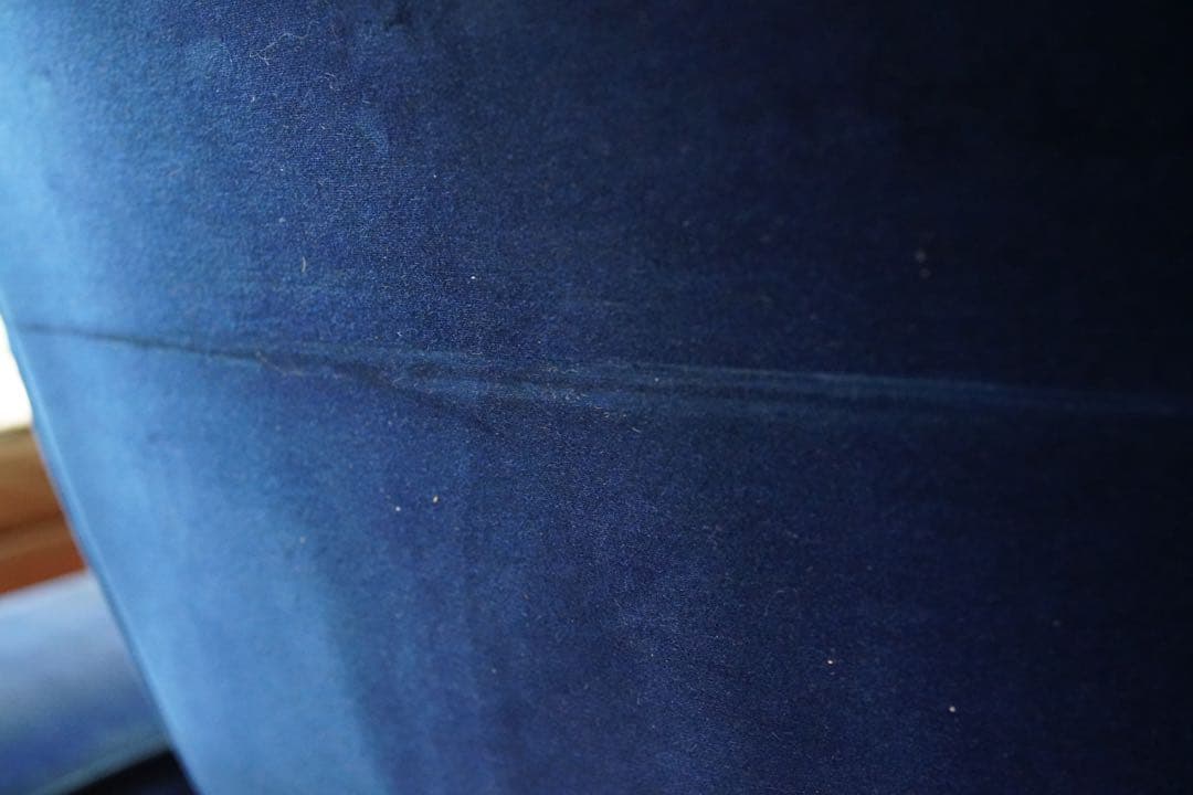 IKEA ストランドモン 1人掛けソファ&オットマン ダークブルー 廃盤