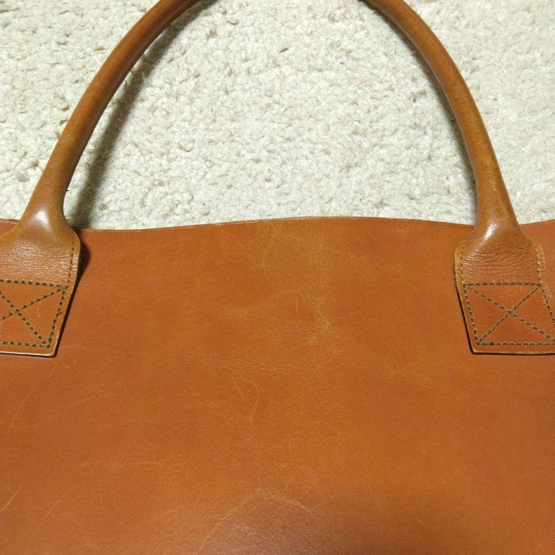 名品!グレンロイヤル ブライドルレザー トートバッグ オックスフォードタン