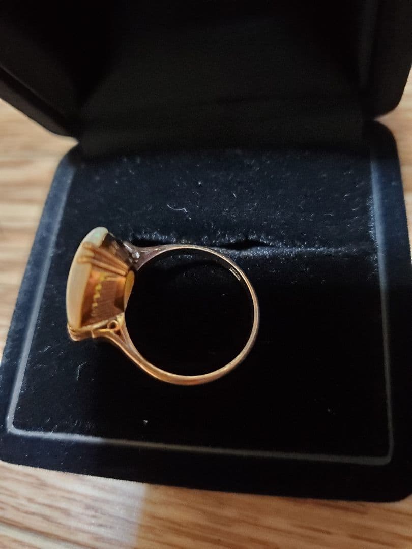 オパール k18 千本透かし リング