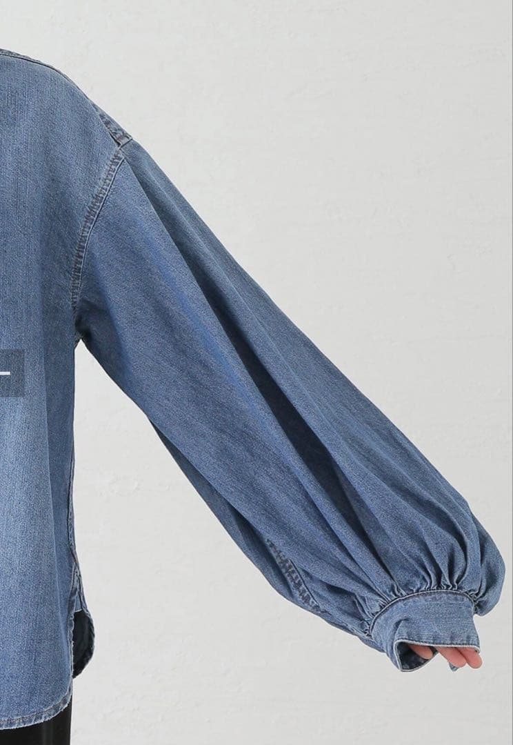 SLOBE IENA LE DENIM WING SLEEVE シャツ