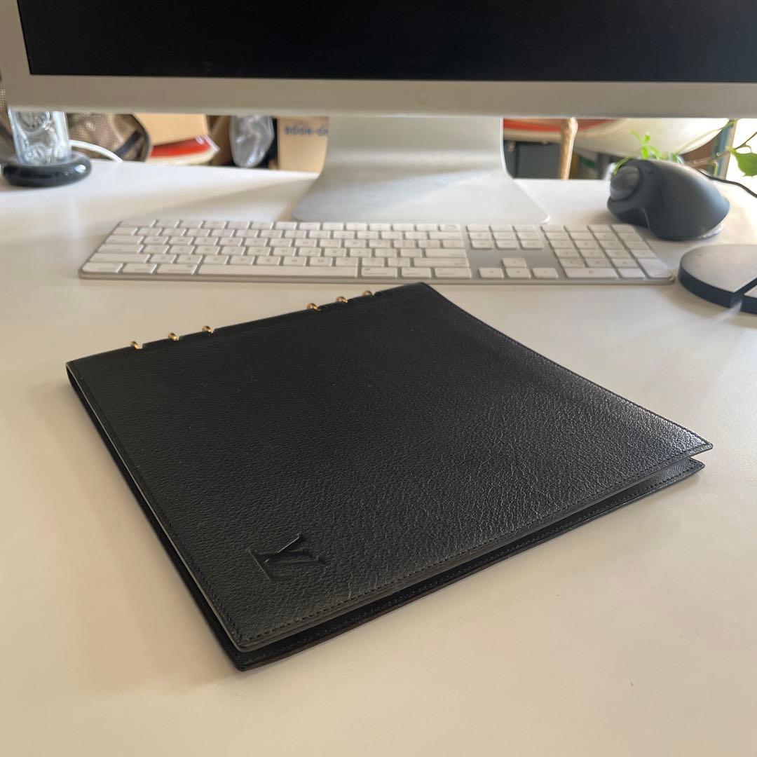 希少 LOUIS VUITTON リングノート ノート カバー 黒 1999年