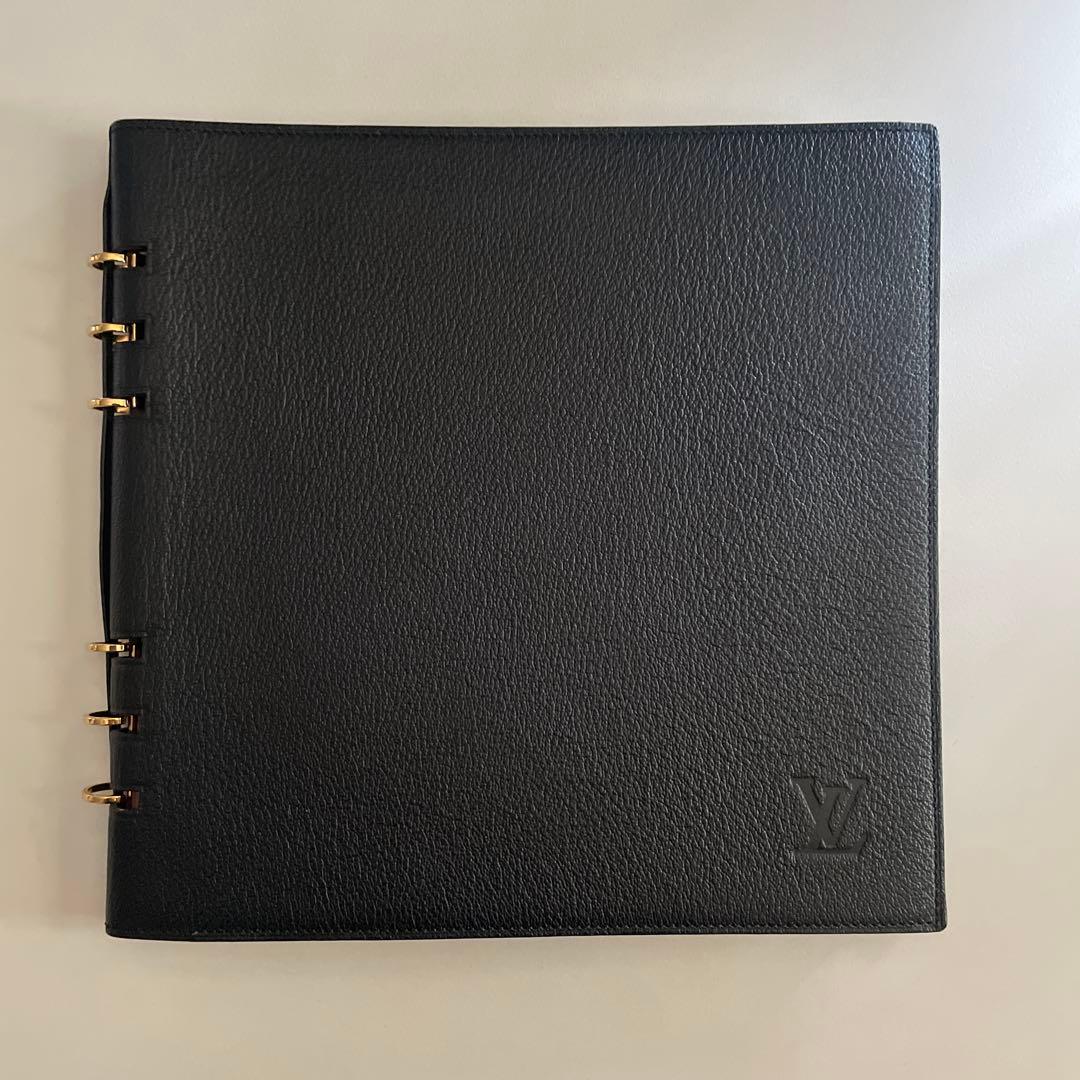 希少 LOUIS VUITTON リングノート ノート カバー 黒 1999年