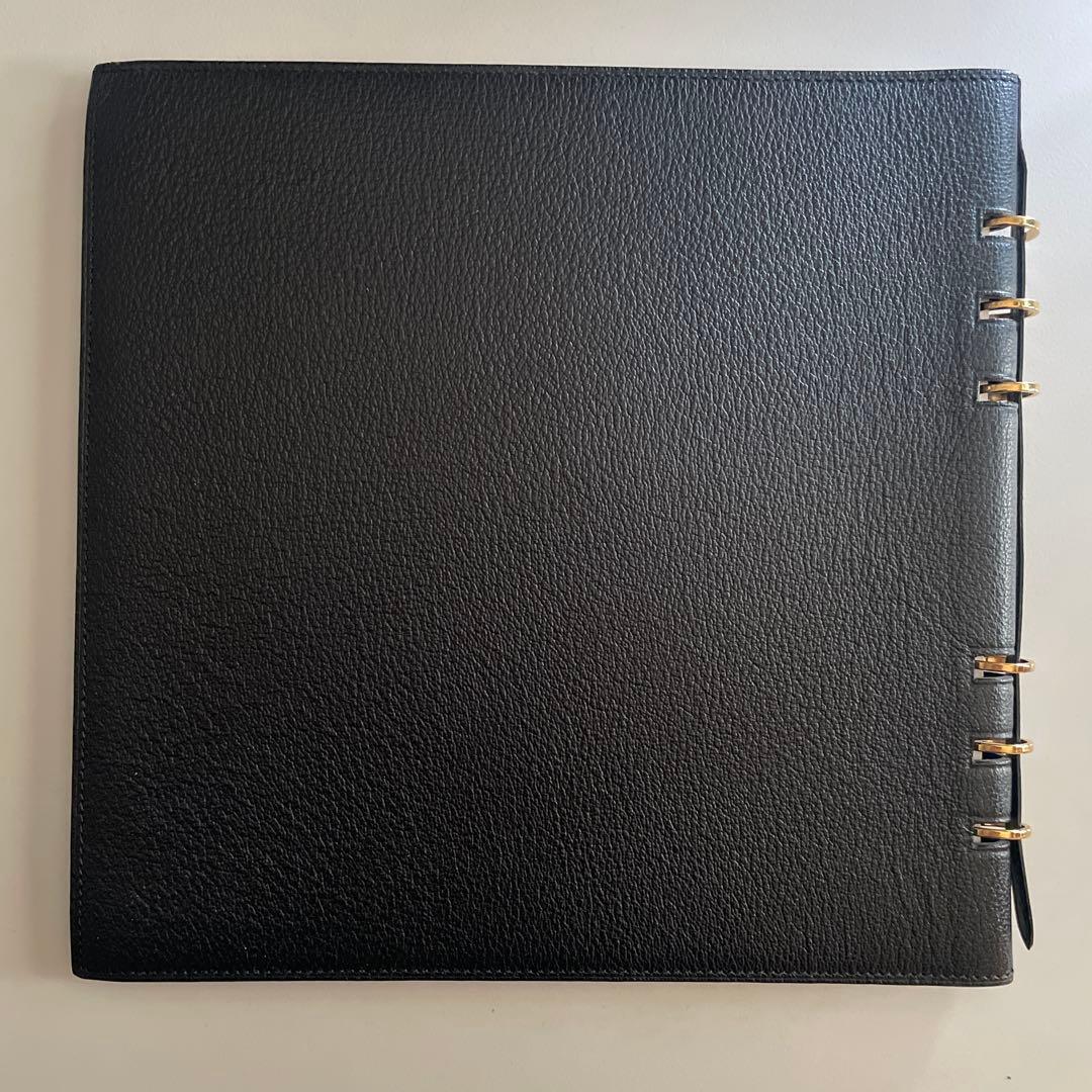 希少 LOUIS VUITTON リングノート ノート カバー 黒 1999年