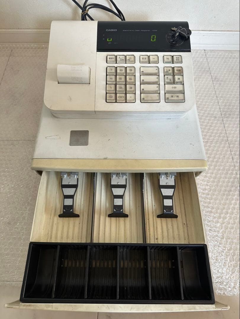 カシオ CASIO 110ER 電子 レジスター 店舗備品 動作確認済み