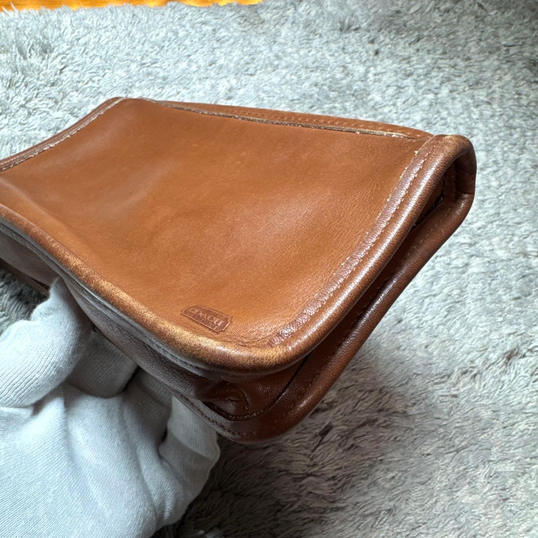 COACH コーチ オールドコーチ ポーチ 小物入れ 本革 レザー ブラウン