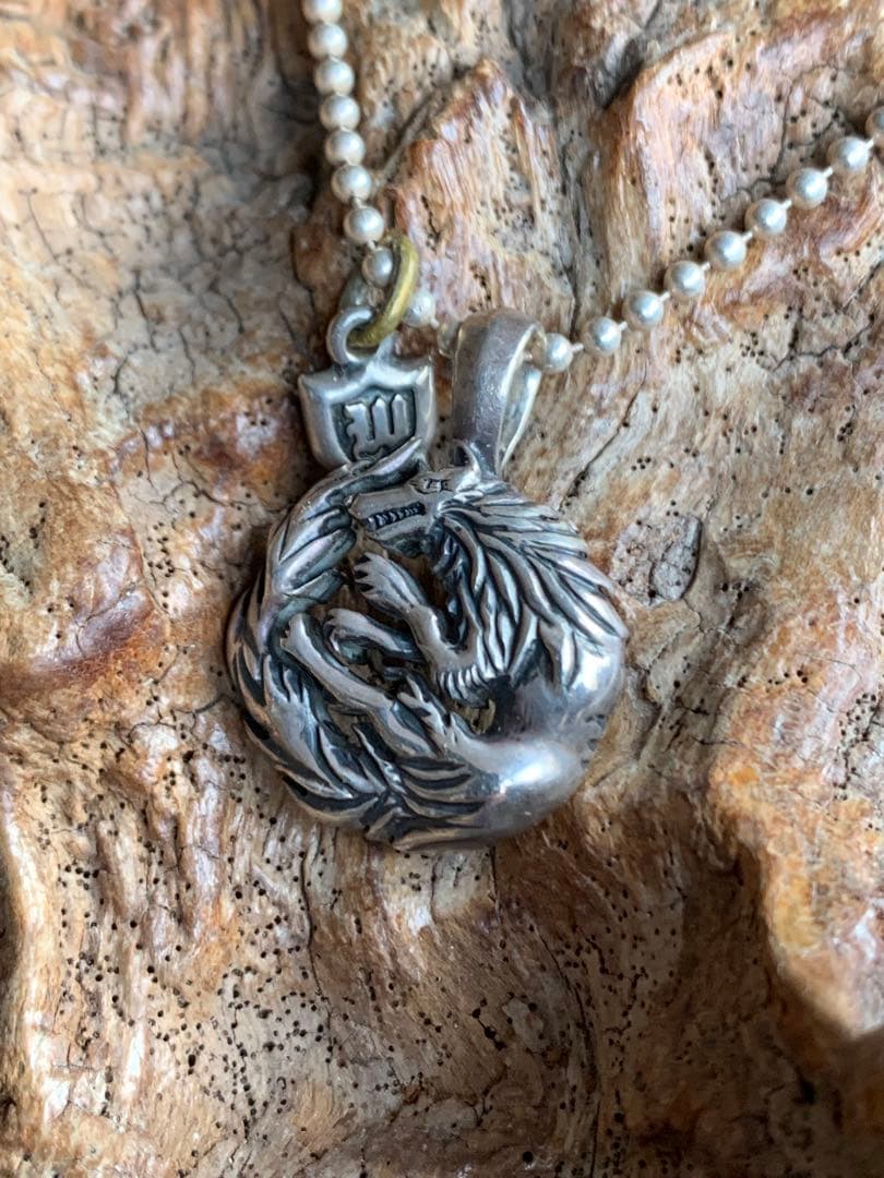 WOLFMAN B.R.S【初期】ムーンウルフペンダント（チェーン付き）