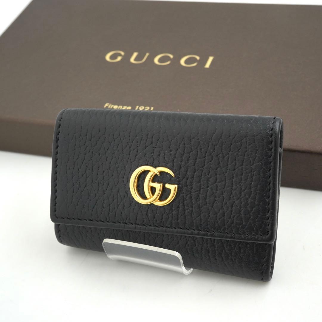 ✨未使用に近い✨　GUCCI キーケース　キーリング　マーモント　GGロゴ 6連