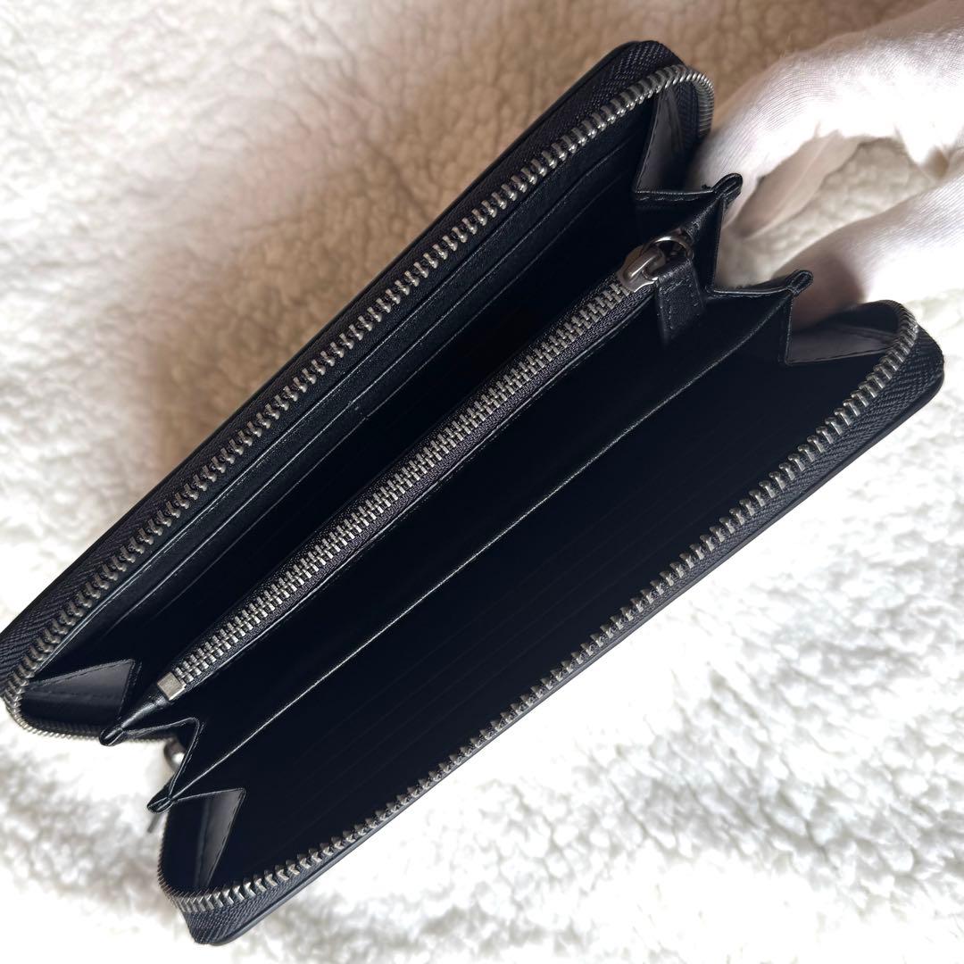 リンク様 COACH メンズ長財布 ブラック F74977