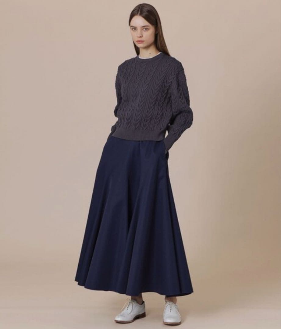 新品定価4.3万MACKINTOSH LONDON ケーブルニット38 ネイビー