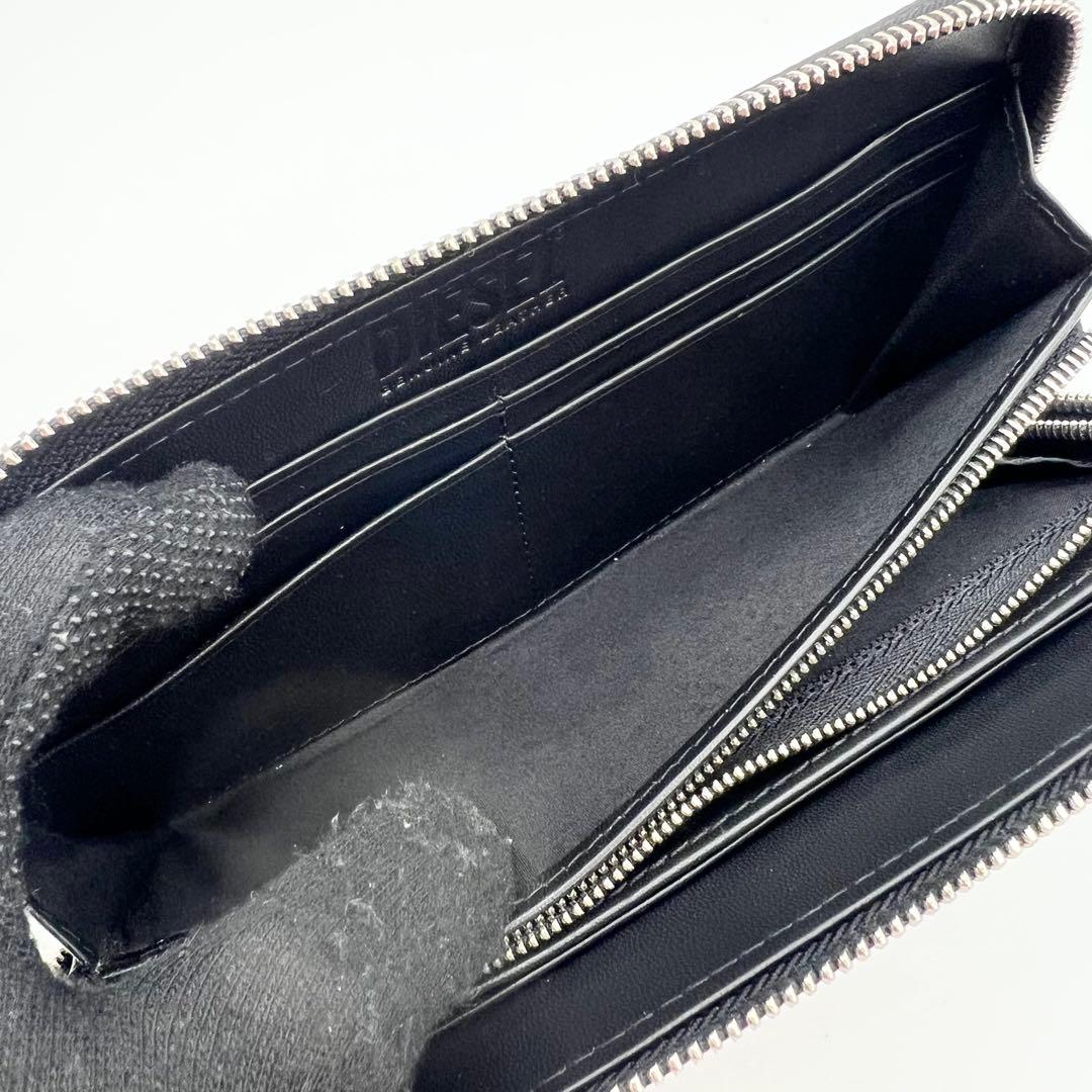 新品未使用✨DIESEL　長財布　Dロゴ　レザー　ブラック　近年モデル　箱付き