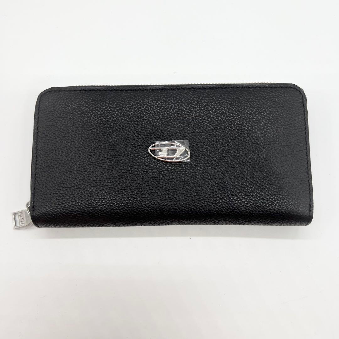 新品未使用✨DIESEL　長財布　Dロゴ　レザー　ブラック　近年モデル　箱付き